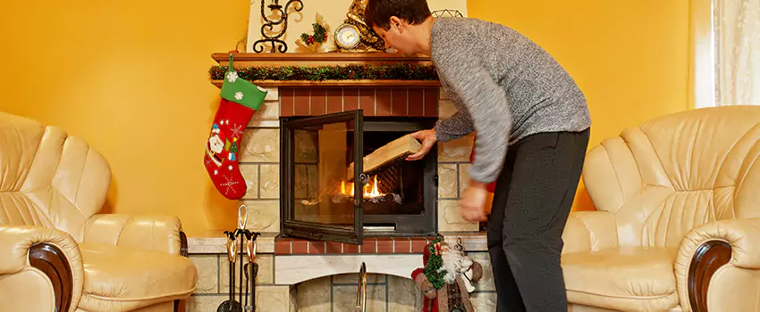 Rusted Metal Fireplace Restoration in Idylwood, Virginia